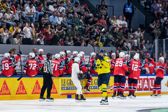 Jack Berglund of Sweden looks dejected