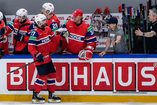 Eirik Salsten of Norway celebrates