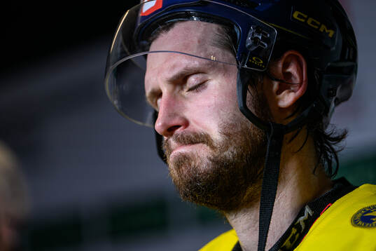 Oliver Ekman-Larsson of Sweden looks dejected