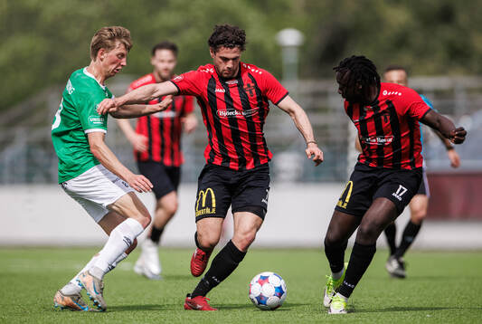 Brages Albin Sporrong och Nordic Uniteds Amar Eminovic