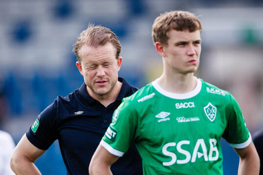 Brages tränare Anders Bååth deppar