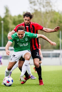 Brages Felix Hörberg och Nordic Uniteds Amar Eminovic