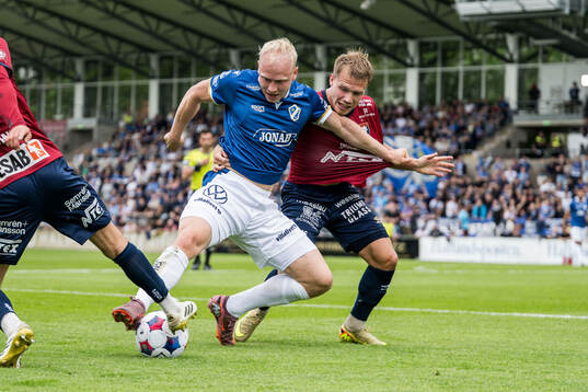 Halmstads André Boman och Örgrytes Hampus Dahlqvist
