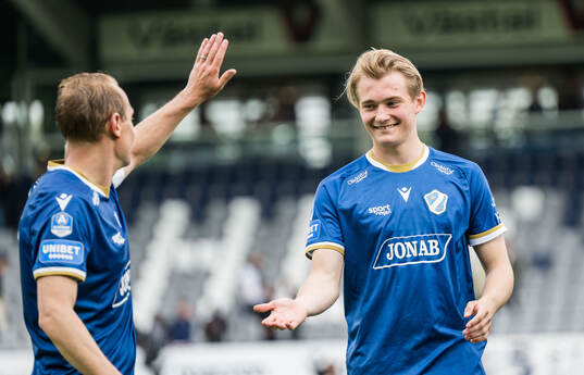 Halmstads Ludvig Arvidsson jublar