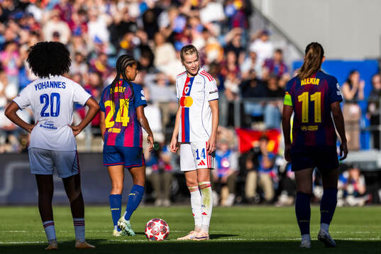 Ada Hegerberg of Lyon looks dejected
