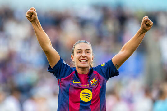 Alexia Putellas of Barcelona celebrates