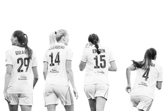 Jule Brand, Ada Hegerberg, Ingrid Engen and Selma Bacha of