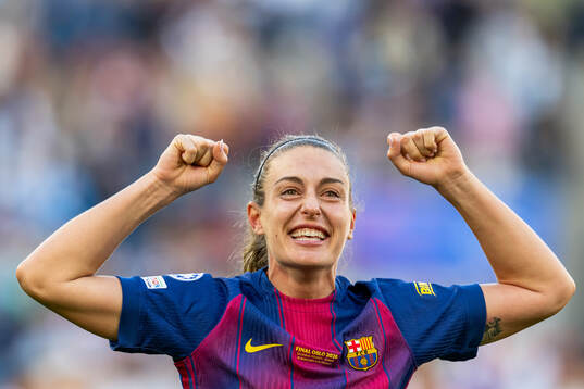 Alexia Putellas of Barcelona celebrates