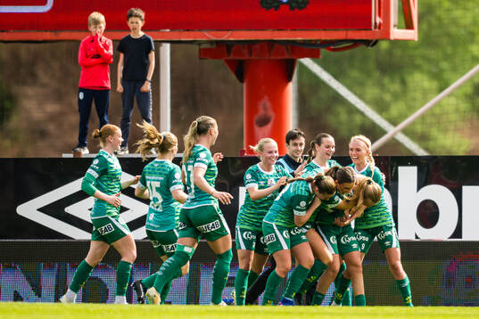 Julie Haugaard Andersen of Klepp celebrates