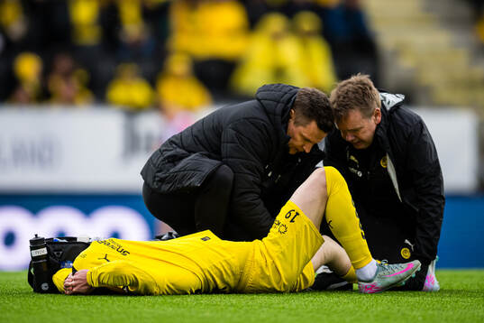 Sondre Brunstad Fet of Bodø/Glimt in pain