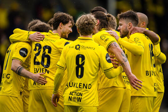 Håkon Evjen of Bodø/Glimt celebrates