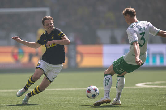 AIKs Johan Hove och Hammarbys Frederik Winther
