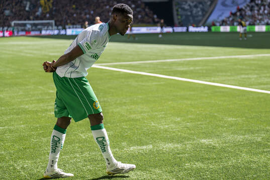 Hammarbys Ibrahima Breze Fofana jublar