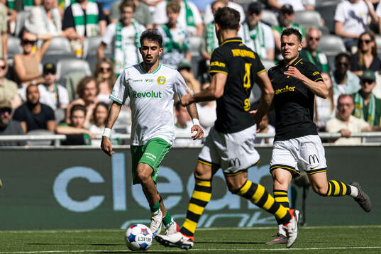 Hammarbys Montader Madjed och AIKs Áron Csongvai