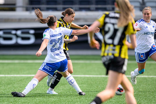 IFK Norrköpings Josefin Harrysson  och Häckens Tabitha