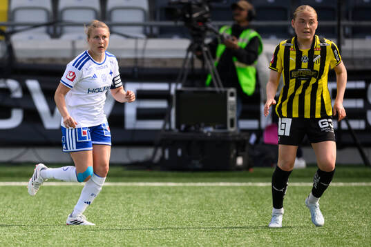 IFK Norrköpings Fanny Andersson och Häckens Paulina