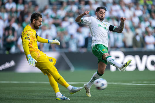 AIKs målvakt Kristoffer Nordfeldt och Hammarbys Nahir