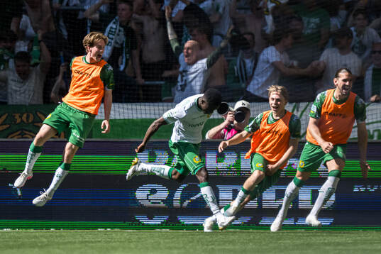 Hammarbys Ibrahima Breze Fofana jublar
