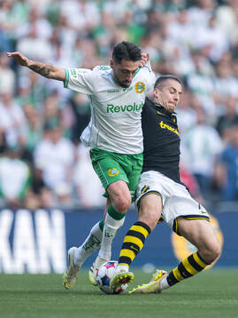 Hammarbys Nahir Besara och AIKs Dino Besirovic