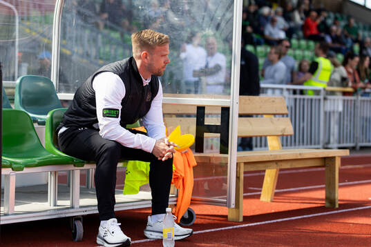 Varbergs tränare Victor Salwén