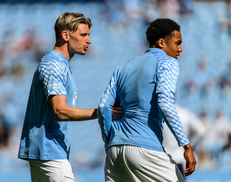 Malmö FFs Jens Stryger Larsen och Theodor Lundbergh