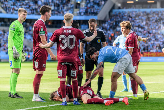 Västerås Herman Magnusson och Malmö FFs Sead Haksabanovic