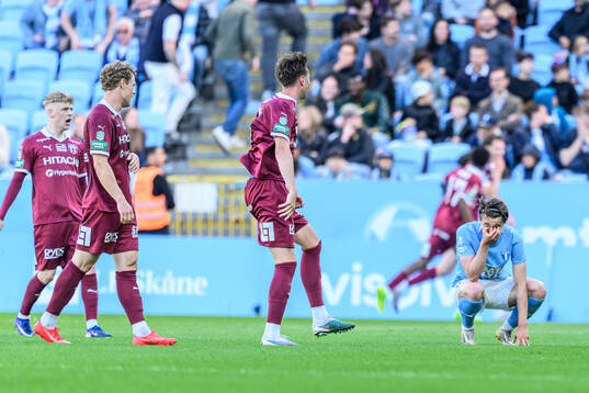 Malmö FFs Oscar Sjöstrand deppar