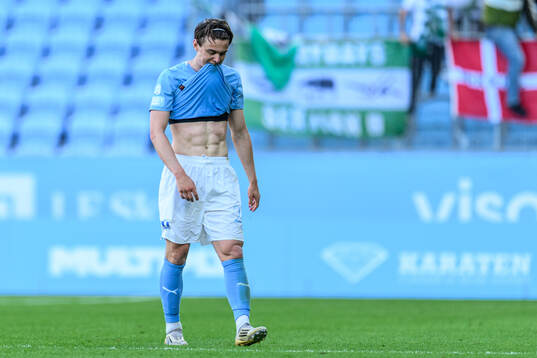 Malmö FFs Oscar Sjöstrand deppar