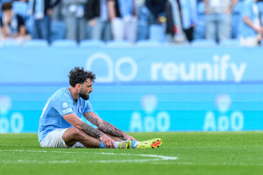 Malmö FFs Sead Haksabanovic deppar
