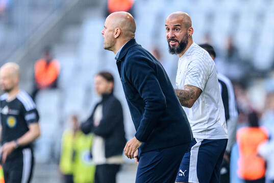 Malmö FFs huvudtränare Miguel Angel Ramirez och
