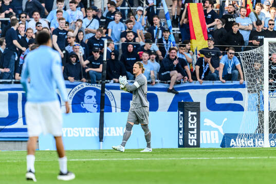 Malmö FFs målvakt Johan Dahlin
