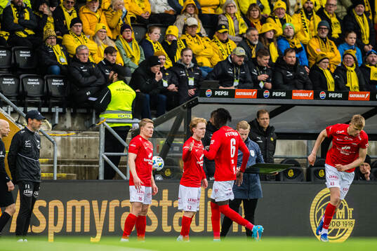 Cheikh Mbacke Diop of Brann is being substituted with