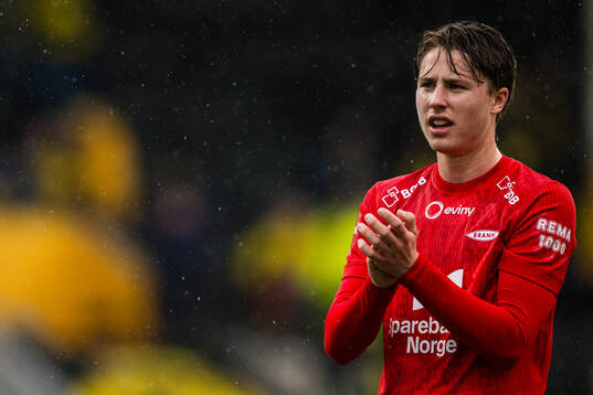 Jesper Nerhus Eikrem of Brann looks dejected