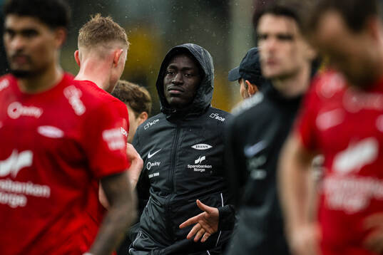 Cheikh Mbacke Diop of Brann looks dejected