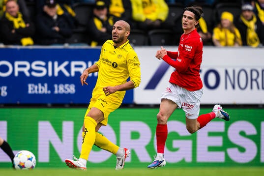 Haitam Aleesami of Bodø/Glimt and Ulrik Mathisen of Brann