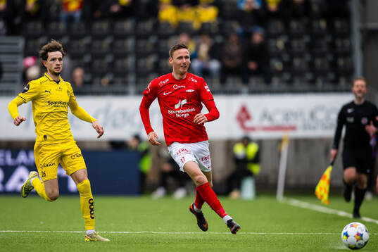 Håkon Evjen of Bodø/Glimt and Joachim Soltvedt of Brann
