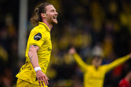 Kasper Høgh of Bodø/Glimt celebrates