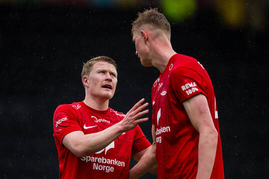 Kristian Eriksen and Rasmus Holten of Brann