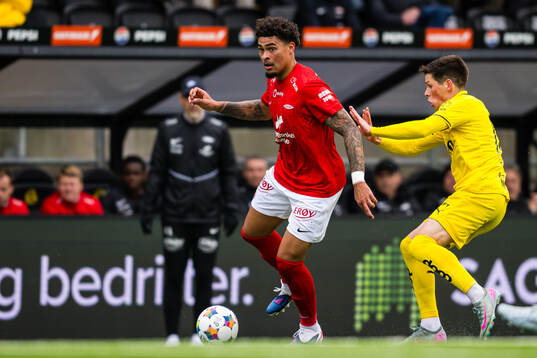 Sondre Brunstad Fet of Bodø/Glimt and Noah Jean Holm of