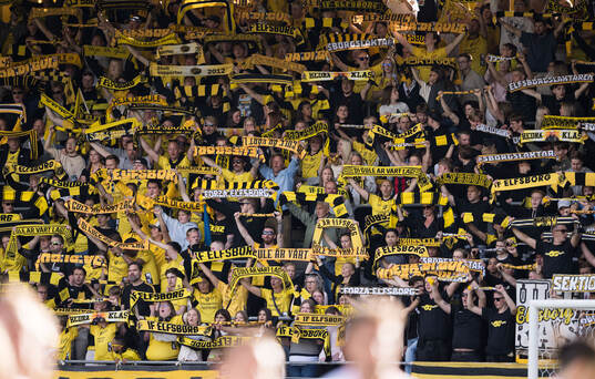 Under fotbollsmatchen i Allsvenskan mellan Elfsborg och