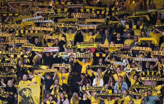 Under fotbollsmatchen i Allsvenskan mellan Elfsborg och