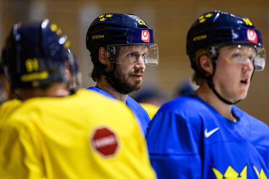 Oliver Ekman-Larsson of Sweden at a practice session