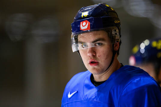 Anton Frondell of Sweden at a practice session