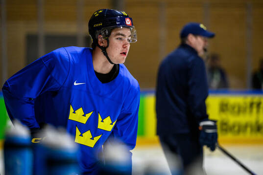 Anton Frondell of Sweden at a practice session