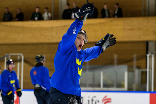 Jack Berglund of Sweden at a practice session