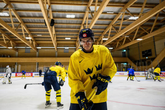 André Petersson of Sweden at a practice session