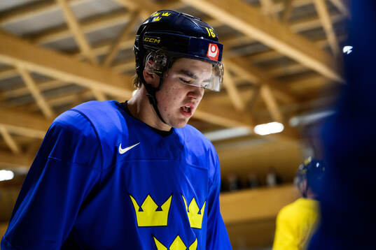 Anton Frondell of Sweden at a practice session