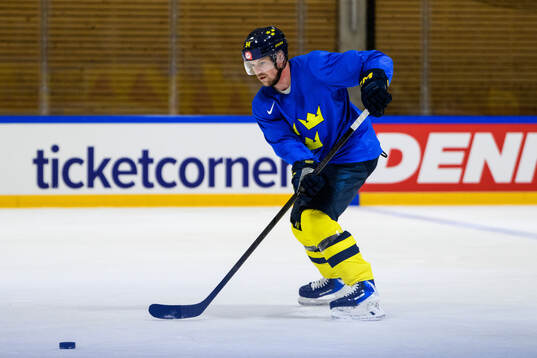 Joel Persson of Sweden at a practice session