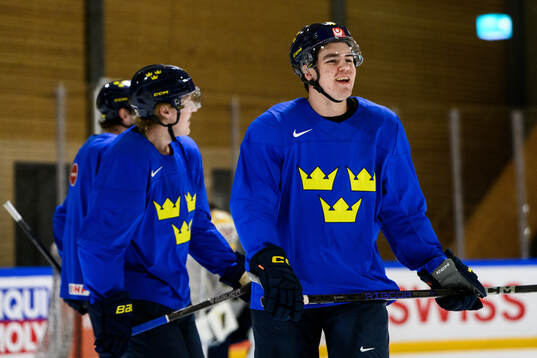 Anton Frondell of Sweden at a practice session