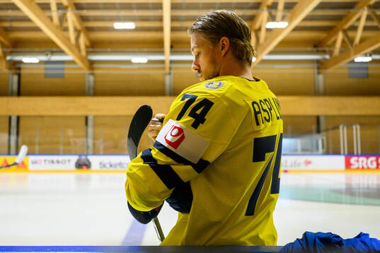 Rasmus Asplund of Sweden at a team photo shoot